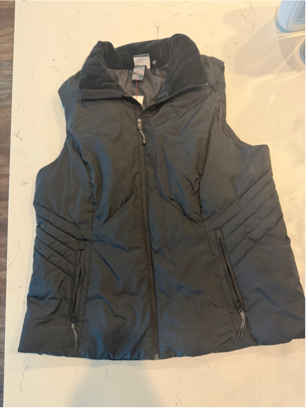 Champion Black Puffer Vest Size XXL